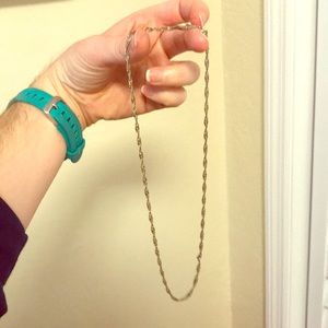 Silver twisted chain